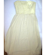 New Womens $230 10 NWT Ralph Lauren Dress Evening Gown Yellow Strapless ... - £182.01 GBP