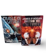 Lot of 2 by James P Hogan - Cradle of Saturn &amp; Paths to Otherwhere Sci F... - $14.03