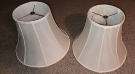 Pair of 2 Vintage Metal Wire 8 Rib Bell Shape Lamp Shades Need Refinished - £22.19 GBP