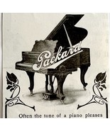 1906 Packard Piano Advertisement Fort Wayne Indiana Ephemera 4.5 x 2.5&quot; - $27.41 CAD