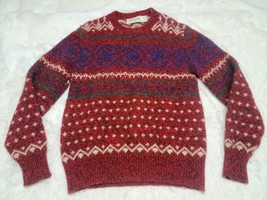 VTG American Eagle Outfitters Women&#39;s? Soft Wool/Nylon Sweater M Geometric USA - £8.14 GBP