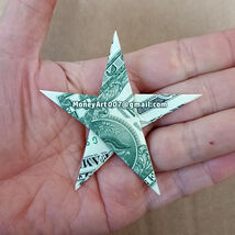 Dollar Origami STAR Made with REAL MONEY Handmade Cash Art Christmas Gift - $10.00+