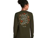 Blessed Girl Women&#39;s Long Sleeve Trust In The Lord Moss T-Shirt Green Si... - $20.78