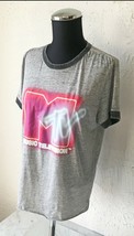 MTV Music Television Logo Pink Purple Grey Lightweight T-Shirt - Women&#39;s L - £12.79 GBP