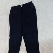 Women&#39;s 2 Pocket Pull-on, Tapered Leg, Stretch Jeans Size 12W (BLUE) NEW - $24.37