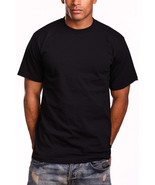 PRO 5 Men&#39;s Super Heavy Cotton T-Shirt - Black - Singles - $14.99+