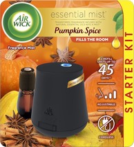 Air Wick Essential Mist Starter Kit (Diffuser + Refill), Pumpkin Spice, Fall sce - £23.17 GBP