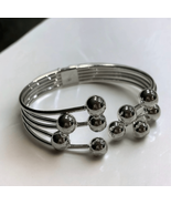 Silver Tone Art Deco Style Fashion Bracelet Cuff NEW - £7.49 GBP