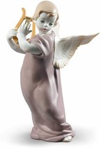 Lladro 01009187 Angel with Lyre Figurine New - $395.00