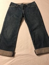 Gap Women&#39;s Jeans Curvy Crop Flap Pocket Stretch Size 6 X 25 - £22.75 GBP