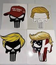 Donald Trump Stickers 2020 Hair Skull Punisher 5” Die Cut Bumper Window ... - £11.64 GBP