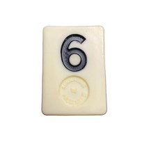 Pressman Rummikub Black 6 Tile Original Replacement Game Piece Smooth Back u - £5.25 GBP