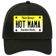 Hot Mama New Jersey Novelty Black Mesh License Plate Hat - £23.31 GBP