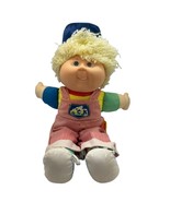 Cabbage Patch Kids Blond Yarn Hair Doll With Red &amp; White Overalls 1980s ... - $507.77 MXN