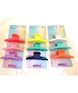 Scunci Claw Collection 3 Sets 9 Claw Hair Clips Cool Colors New - $294.33 MXN