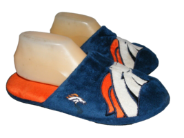 Denver Broncos Slides Slippers Blue Orange Soft Sole Men Medium Size 9 1... - £14.90 GBP