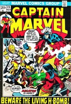 Captain Marvel, &quot;Beware The Living H-Bomb&quot;, Vol 1, #23, Nov 1982 Marvel,... - $9.75