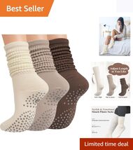 Fashionable Grip Yoga Slouch Socks for Women - Perfect for Barre and Fit... - $23.71
