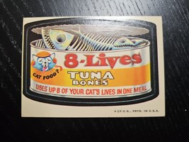 Topps Wacky Packages 2nd Series 1973 8-LIVES Tuna Bones Cat Food Parody ... - $27.11 CAD