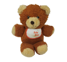 VINTAGE 1984 FISHER PRICE BABY BROWN TEDDY BEAR STUFFED ANIMAL PLUSH TOY... - $46.55