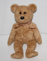 Ty Beanie Babies Baby Cashew the Bear 8&quot; Plush Soft Toy Doll 2000 Beige ... - $7.82