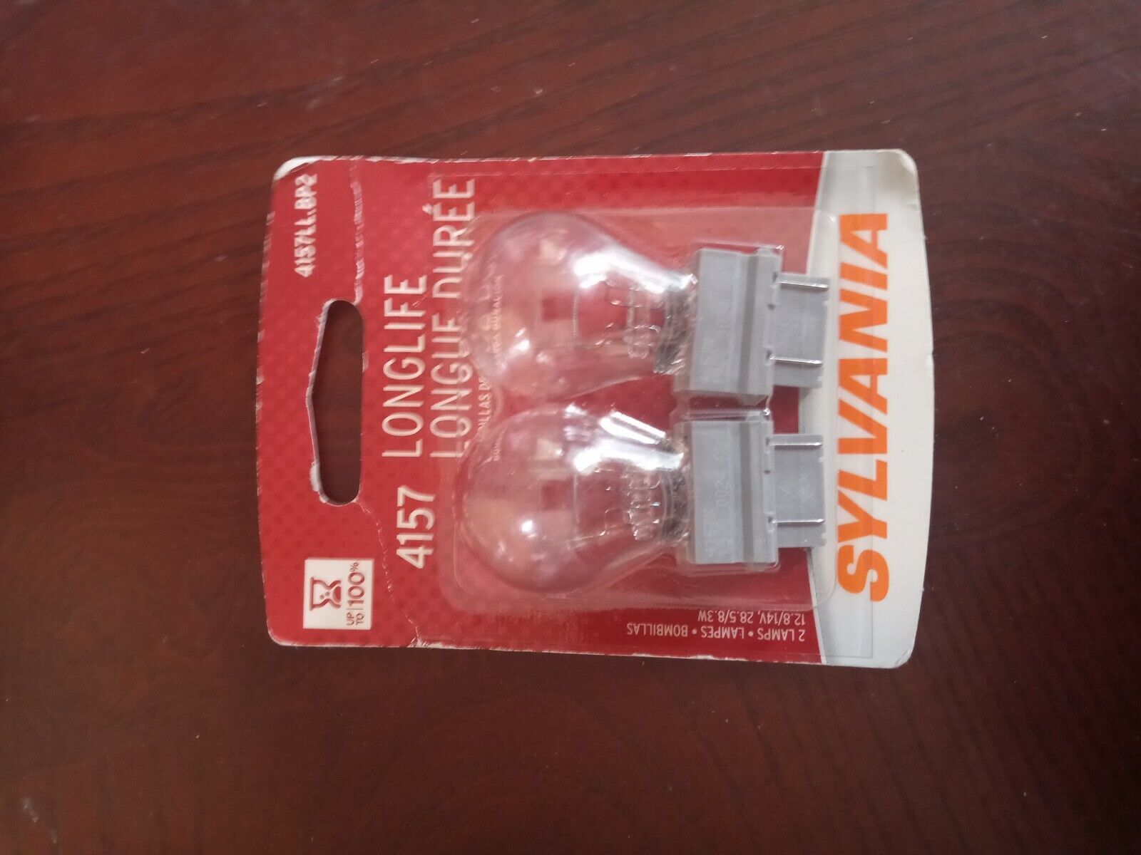 Sylvania Long Life 4157 28.5/8.3W Two Bulbs Brake Stop Tail Parking Repl... - $12.75
