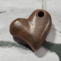 Primitive Wood Carved Heart Pendant - £7.80 GBP