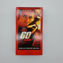 Gone In 60 Sixty Seconds VHS Video Tape Exclusive Bonus Edition Nicolas Cage - £4.34 GBP