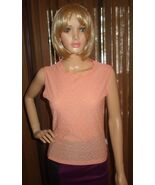 VERSACE JEANS COUTURE TOP PEACH  sz MEDIUM NEW - $1,069.53 MXN