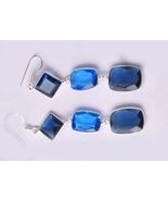 Orecchini fatti a mano in argento 925 calcedonio forma ovale... - $78.10+