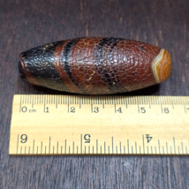 Large Dragon Skin Eye Agate Himalayan Indo Tibetan Agate bead Amulet Bea... - $1,401.08 MXN