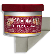 Wright&#39;S Copper and Brass Cream Cleaner - with Polishing Cloth - Gently ... - $23.49