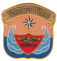 4&quot; Navy Uss Woodrow Wilson SSBN-624 Naval Ship Military Embroidered Patch - £23.97 GBP