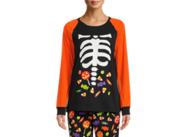 Way to Celebrate Women&#39;s Plus Halloween Candy Pajama Top Multicolor 3X (... - $14.84