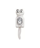 White MISS KITTY-CAT KIT-CAT MOVING CLOCK KAT KLOCK FREE US SHIPPING - $1,253.86 MXN