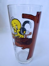 Warner Bros Pepsi Glass Tweety Bird Sylvester 1976 MINT CONDITION Looney Tunes - £11.98 GBP