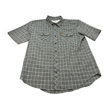 Orvis Classic Performance Men&#39;s Large Fishing Shirt Gray Short Sleeve Bu... - $21.76