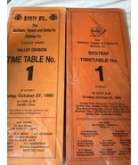 Lotto Di 2 Ferrovia Dipendente Tabella Atchison, Topeka E Santa Fe 1985 ... - $302.34 MXN