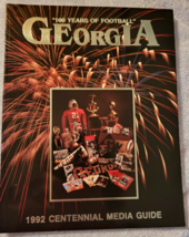 1992 Georgia Bulldog Football Centennial Media Guide - $17.37