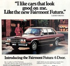 Ford Fairmont Futura Lauren Bacall 1980 Advertisement Vtg Automobilia DW... - $39.99