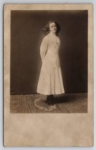 RPPC Edwardian Young Lady Ruth Scott Huge Hair Bow Pretty Dress Postcard... - $9.95