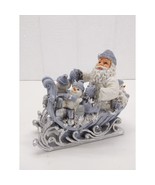 vtg 1998 Snow Buddies Large 8&quot; Figurine &quot;On Santa&#39;s Sleigh&quot; - $14.85