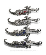 16” Fantasy Dagger Dragons Blade Long Fight Ceremonial Decorative Displa... - $29.68