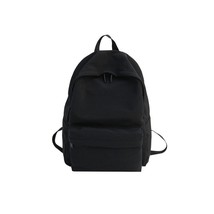 Solid Canvas Backpack For Teenagers Women Casual Large Capacity School Bag Simpl - £30.05 GBP