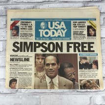 USA Today O J Simpson Free Acquittal Complete Edition October 4, 1995 - $299.46 MXN