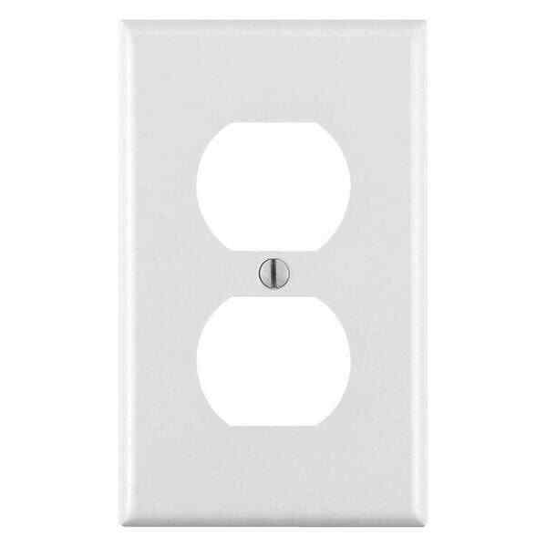 LEVITON Standard Plastic Wall Plate, WHITE (10-Pack) 88003-WMP - $3.95
