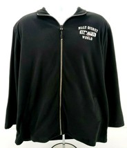 Walt Disney World 1971 Black Fleece Jacket Size L - £36.88 GBP
