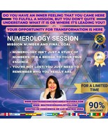 NUMEROLOGY SESSION MISSION NUMBER AND FINAL GOAL - $50.00