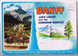 Banff Lake Louise Canadian Rockies Booklet 1956 20 Photos Gibbons of Banff - $16.82
