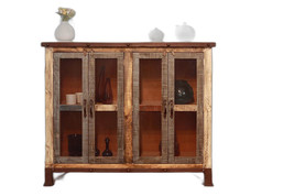 49&quot; Brown Solid and Manufactured Wood Distressed Buffet Table - $44,663.30 MXN